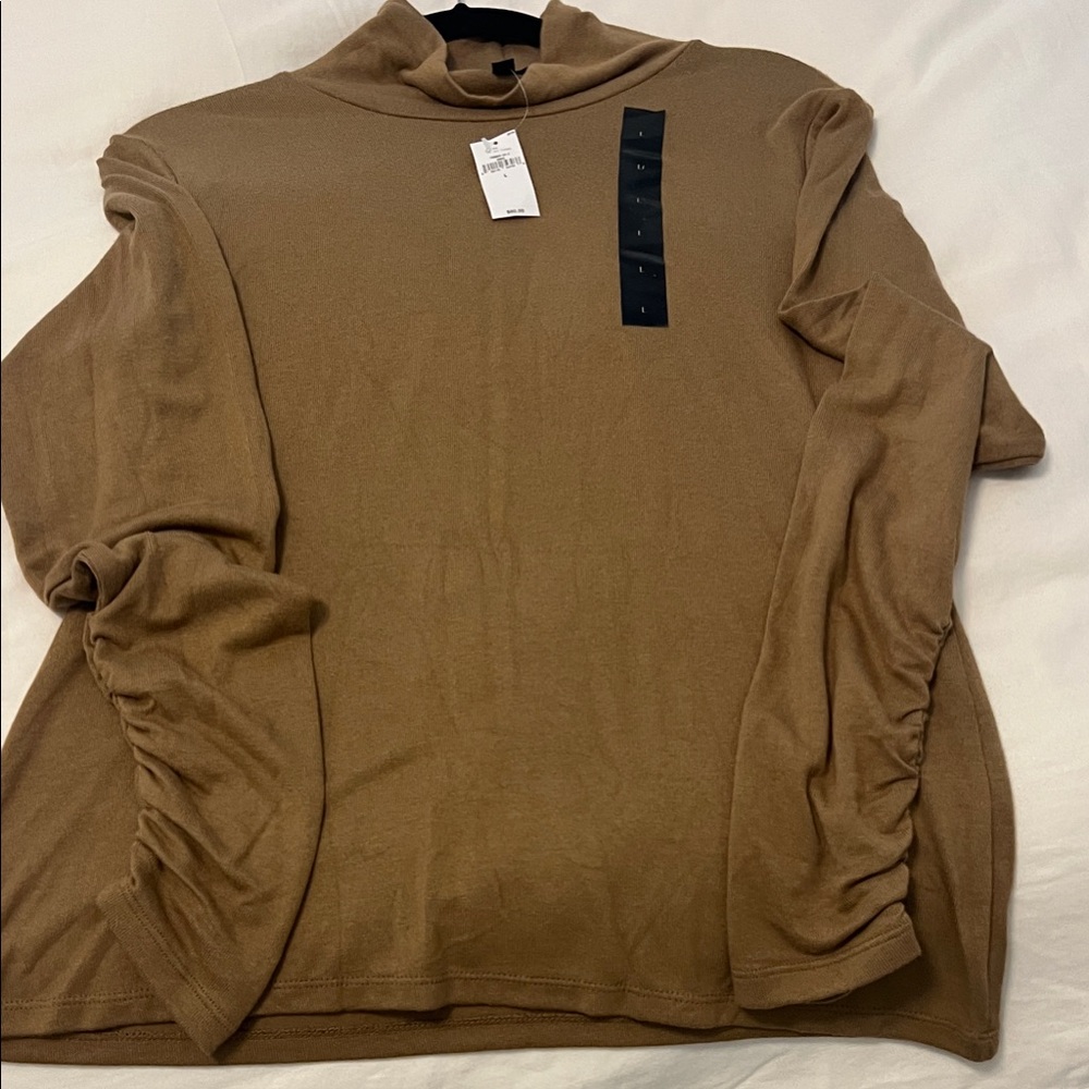 Banana Republic Tan Cowl Neck Sweater